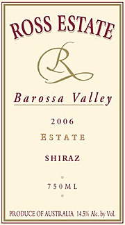 Ross Estate 2006 Single Vineyard Shiraz